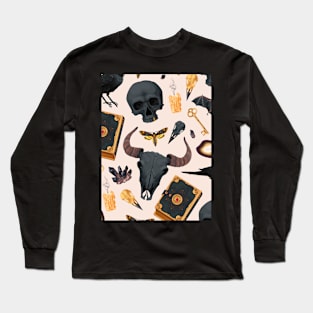 Skull witch Halloween Long Sleeve T-Shirt